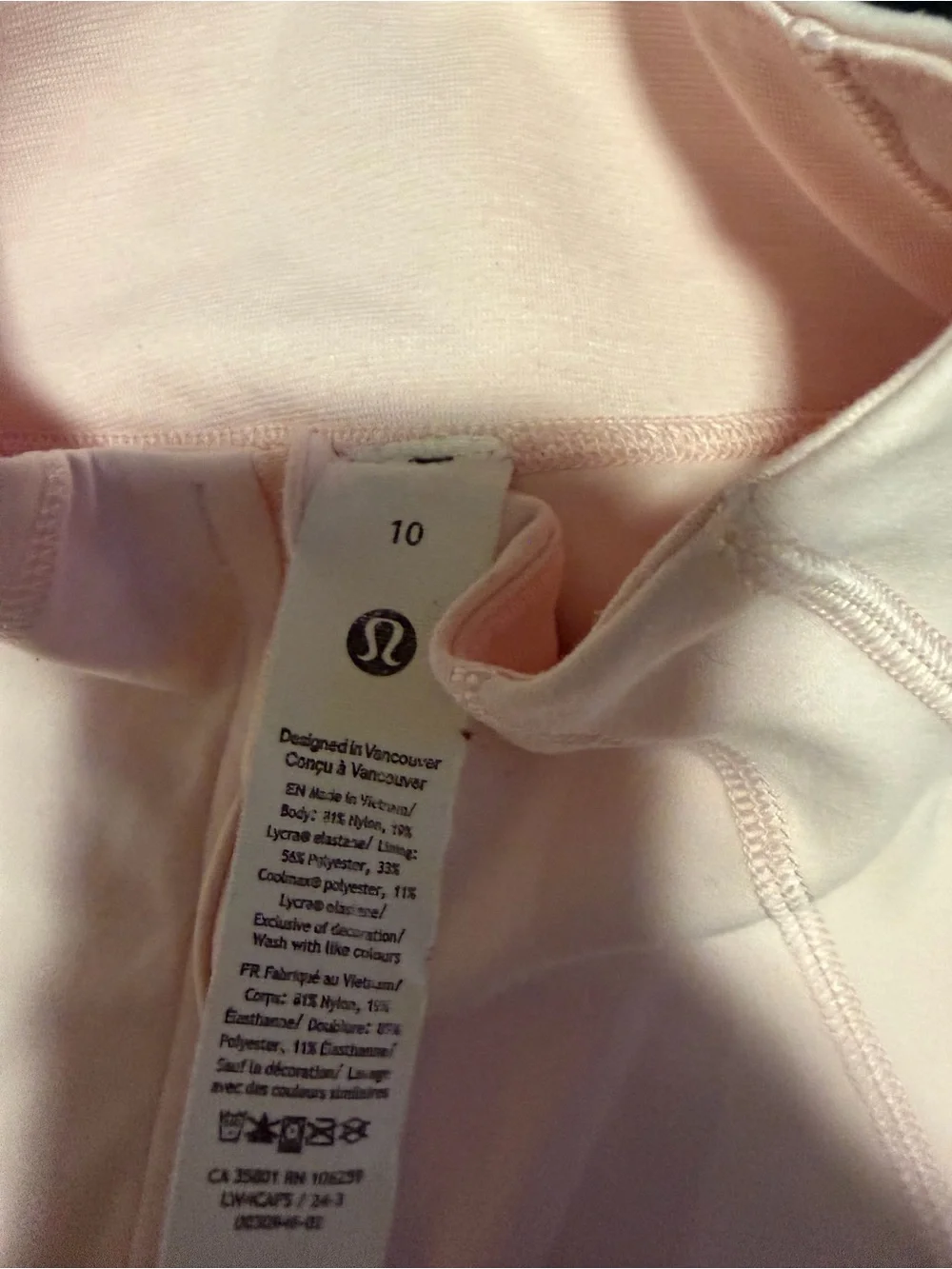 Women’s Lululemon define jacket nulu strawberry milkshake
